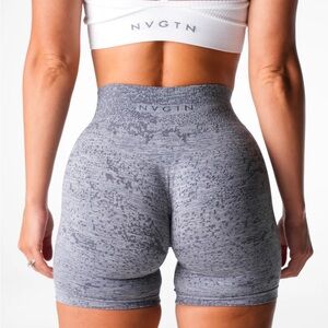 NVGTN Gray Digital Seamless Shorts